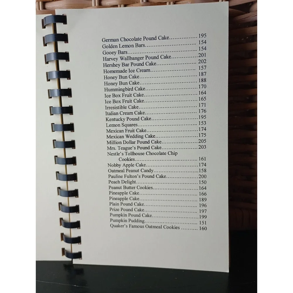 Pisgah United Methodist Church Kernersville, NC‎ Cookbook Spiral Vintage